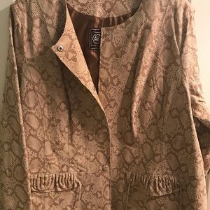 Designer Falchi Women’s Suede Snake Jacket
